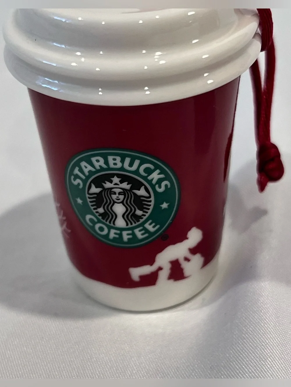Vintage Starbucks 2006 & 2007 Christmas Ceramic Ornament Set
